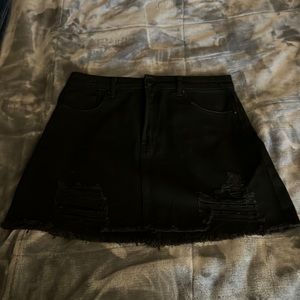 Forever 21 Black Denim Skirt